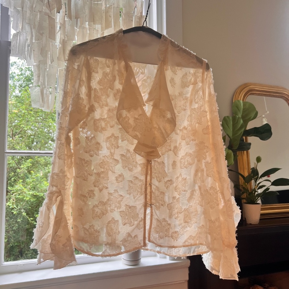 Elegant Cream Lace Women's Intimate Top